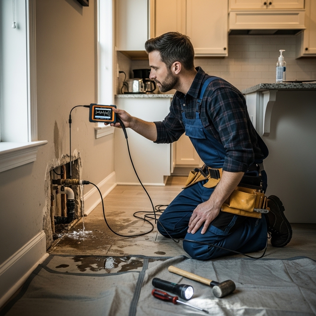 كشف تسريبات المياه